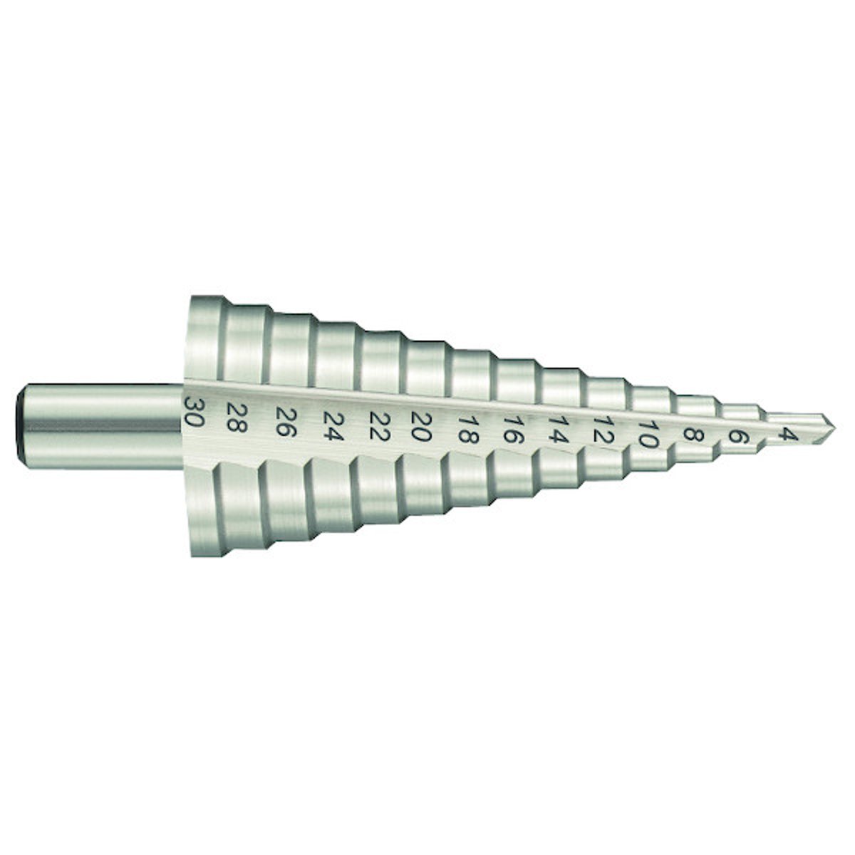 Foret Conique étagé Tivoly – HSS, Hélicoïdal, Pointe Croisée, Queue Cylindrique