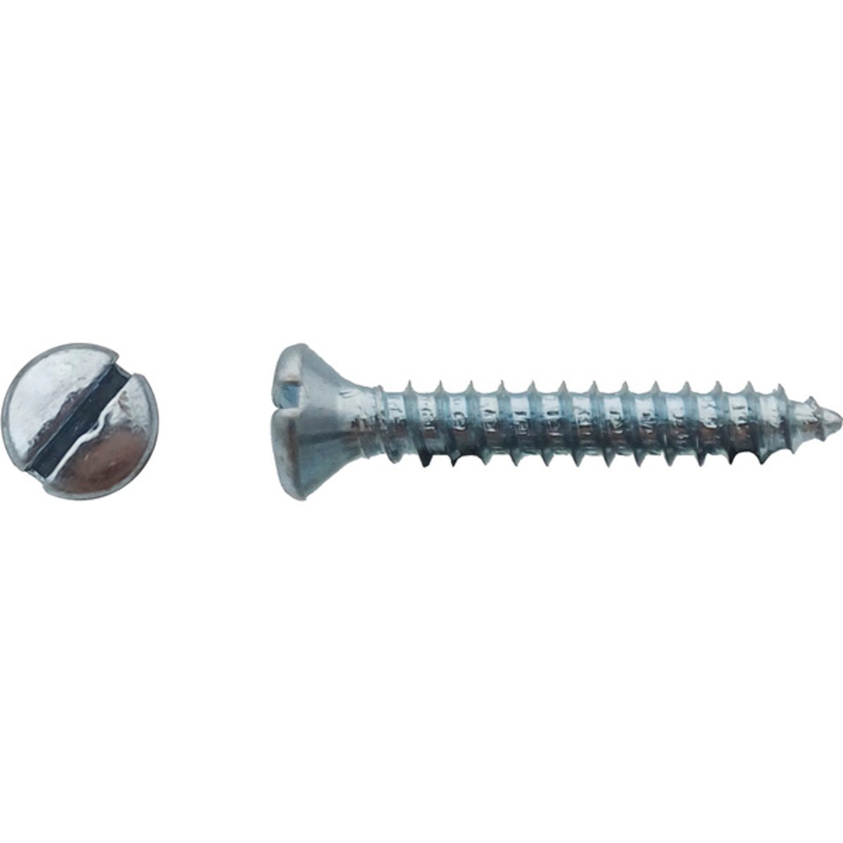Vis à tôle tête fraisée bombée fendue Zingué - 4,8 x 50,8 mm