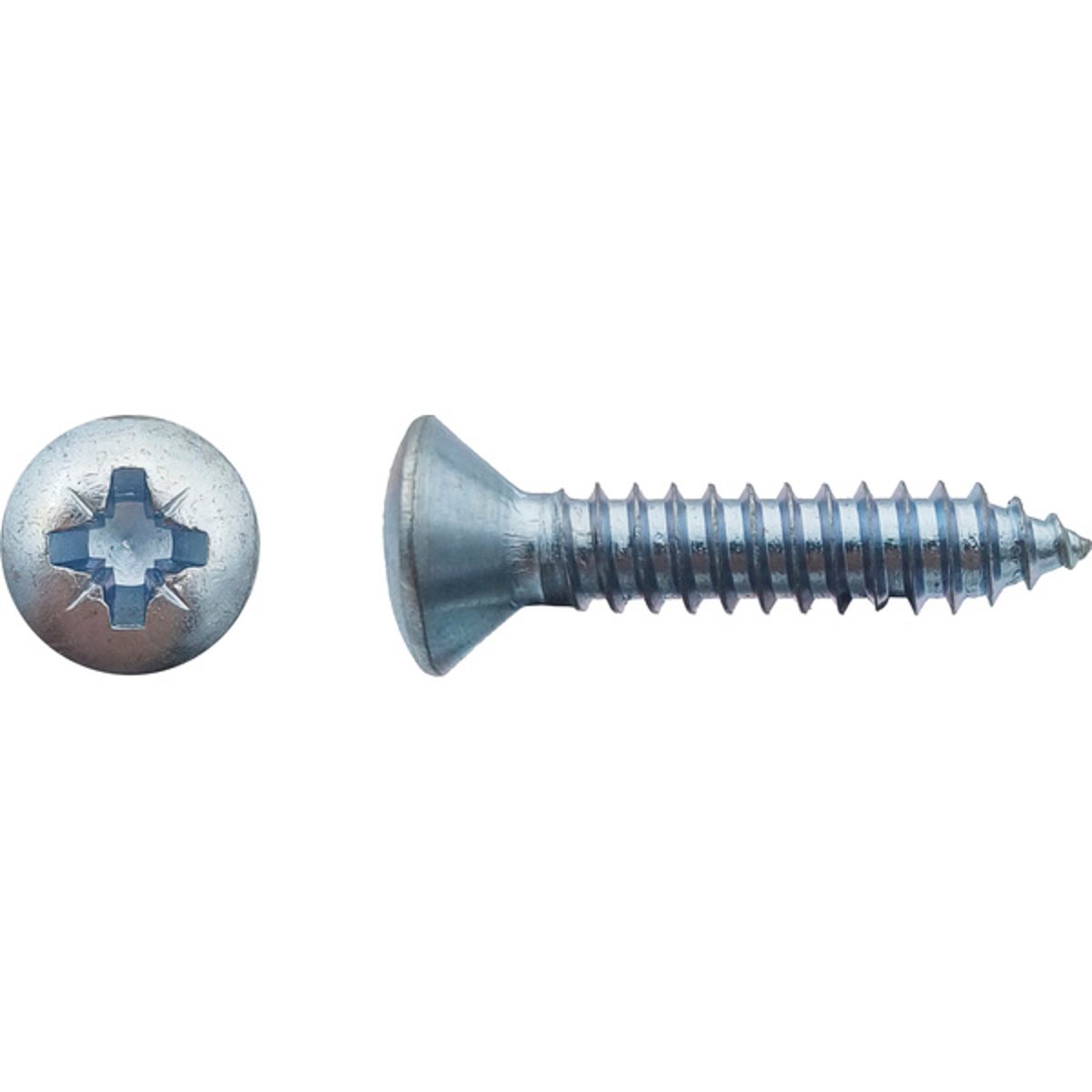 Vis à tôle tête fraisée bombée Pozidriv® Zingué - 3,5 x 19 mm