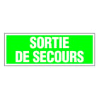 Plaque signalisation sortie de secours - souple