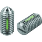 Poussoir à ressort 03011 avec fente et bille