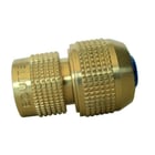 Raccord d'arrosage rapide automatique 6 billes bague bleue en laiton