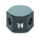 Nourrice A66 1 entrées 6 sorties raccordement entrée : 3/8" raccordement sortie : 3/8" -CETOP6