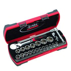 Coffret 19 Douilles 1/2" 6 Pans Métriques - 22 Pièces SL.DBOX4 | Mabéo