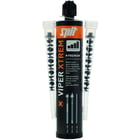 Résine VIPER XTREM pour scellement chimique - 280 ml - gris avec 2 buses