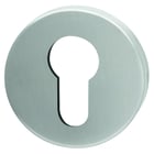 Rosace de fonction HUDSON ronde clé I - paire - aspect inox satiné