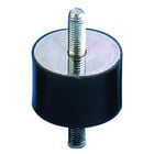 Butée cylindrique RADIAFLEX fixation à 2 tiges filetées - D.30 mm - Charge de pression maximale : 800 N - 521310