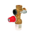 Groupe de sécurité pour chauffe-eau droit laiton - 3/4''