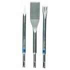 Lot de 3 burins SDS+ 5C - pointu, plat et carrelage