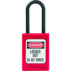 Cadenas de consignation ZENEX S32 avec anse composite sans retenue de clé largeur du coffre 35 mm rouge