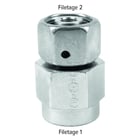 Union femelle série MAVE - G1/4" - 10 mm - acier - droit - BSPP - L - MAVE10LRCF