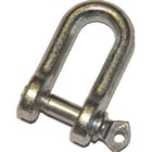 Manille droite en acier C15 zingué