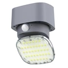 Applique solaire orientable aluminium 3 modes 2000 lm