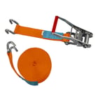 Sangle d'arrimage 2 parties avec crochets à bord de rives, doigts écartés