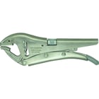 Pince étau à grande capacité bec court - Capacité d'ouverture profil rond 55 mm - Capacité d'ouverture profil carré 55 mm - Longueur totale 220 mm - Poids 650 g