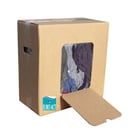 Chiffon textile ESSUYAGE COULEUR multicolores (carton de 10 kg) - coton