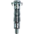 Cheville métallique FIXH pour plaques de plâtre avec vis tête ronde et rondelle - 6 mm x 53 mm