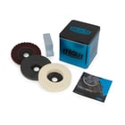 Kit de polissage poli miroir - 3 disques de diamètre 125 mm - 2 pains pâtes