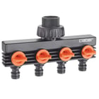 Raccord double robinet 4 voies vrac