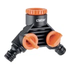 Raccord double robinet 2 voies vrac