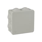 Boîte étanche grise de connexion avec cônes