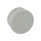 Boîte étanche grise de connexion Ø 70 x 35 mm avec cônes