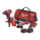 Lot de 3 outils électroportatifs 4933498565 - 18V - M18 BLPDRC, M18 BLH, M18 BLSAG125XPD, M18 B5 (x2), M12-18 FC, sac XL