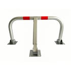 Barrière escamotable de parking - 1 000 x 480 mm - cylindre européen