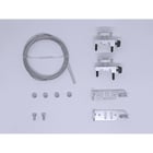 Ensemble complet  pour porte coulissante ouverture synchronisée série 0550 charge 80 à 120 kg