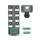 Boîtier répartiteur série SACB - 5 pôles - M12 - femelle - 8 prises - SACB-8/16-L-C SCO P