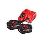Pack batteries et chargeur pour outillage électroportatif M18 FORGENRG-802 - 2 batteries 18V 8Ah FORGE™ - chargeur rapide