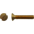 Vis à métaux tête fraisée fendue Laiton