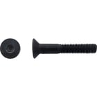 Lot De 4 Vis M6x25mm à Filetage à Gauche DIN7991 - Tête Fraisée Noire - Uxcell