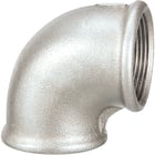 Coude petit rayon galvanisé femelle 90°