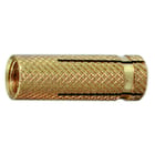 Cheville femelle laiton pour charges légères