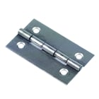 Charnière rectangulaire acier zingué à nœud roulé