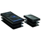 Embout rentrant à ailettes rectanguilaire noir