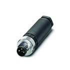 Connecteur série SACC-M8MS-3CON-M - droit - M8 - 3 pôles - mâle - vissé - SACC-M 8MS-3CON-M-SW