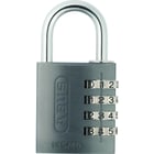 Cadenas à combinaison 4 molettes aluminium 145/40 largeur 41,5 mm TITANIUM