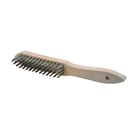 Brosse à main 0001-151 avec fil droit en inox 0,30 mm - 4 rangs