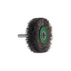 Brosse à fil circulaire sertie, pour perceuses électriques et les machines à grande vitesse - fil inox