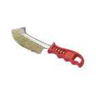 Brosse métallique convexe plastique 1 rang