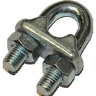 Serre-câble à étrier en acier - Matière : acier - Diamètre de câble maximal : 6 mm - Nombre de pièces : 5