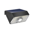 Applique solaire ABS noire 3 modes 0,5 W 20/1000 lm
