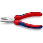 Pince à becs plats chromée avec manche bimatière 160 mm
