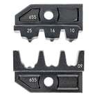 Profil de sertissage 50 x 12 mm pour embouts de câbles 1,5 à 6 mm²