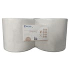 Lot 2 bobines de ouate blanche recyclées sans mandrin - 1300 formats 21 x 25 cm