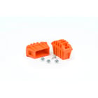 Sabot enveloppant pour marchepied Orange 50 mm par Paire