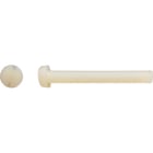 Vis à métaux tête cylindrique fendue PA 6,6 naturel