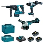 Lot de 3 outils électroportatifs 18 V DLX3202TJ